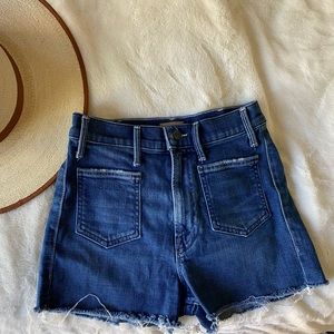 Mother jean shorts